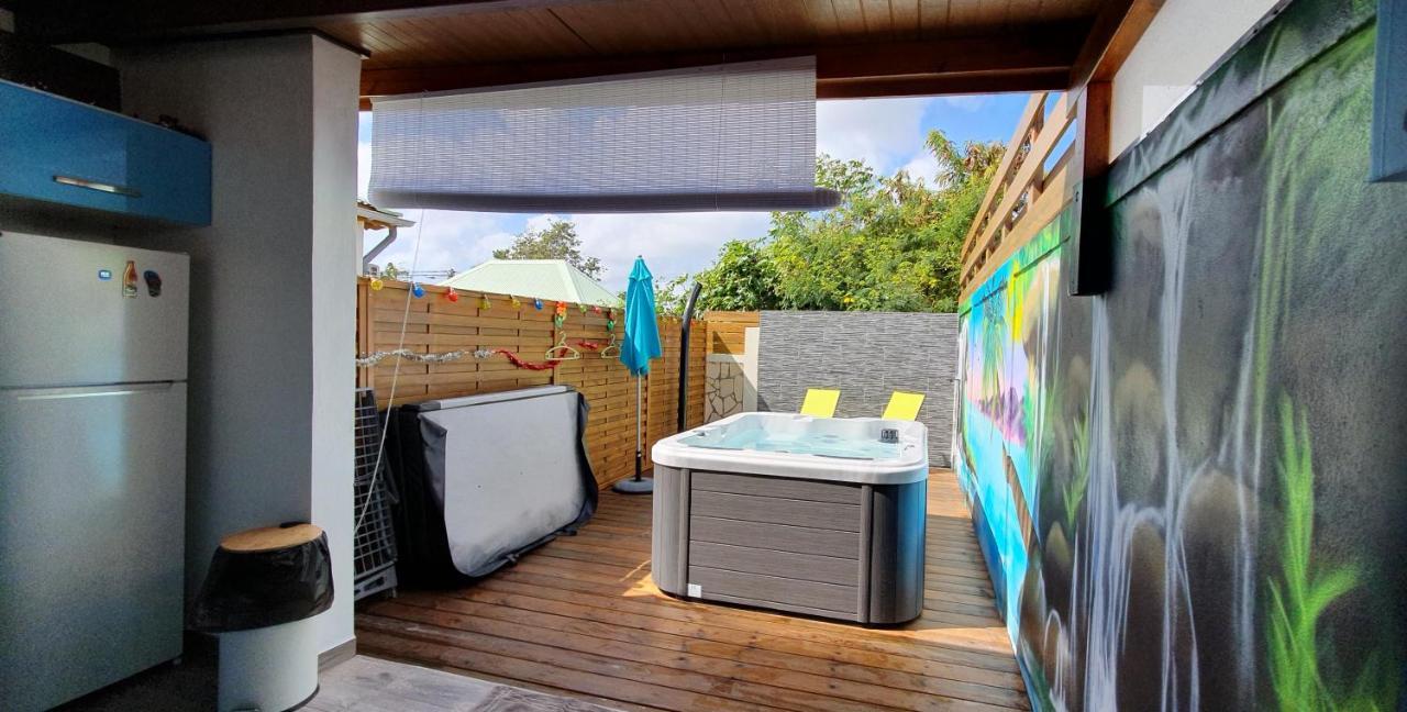 "Chez Claudia "Charmant Logement Avec Jacuzzi Privatif En Toute Intimite Sur Belle Terrasse Exterieure En Bois Et Piscine Courcelles Eksteriør bilde