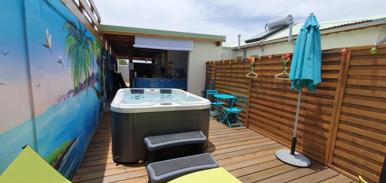 "Chez Claudia "Charmant Logement Avec Jacuzzi Privatif En Toute Intimite Sur Belle Terrasse Exterieure En Bois Et Piscine Courcelles Eksteriør bilde